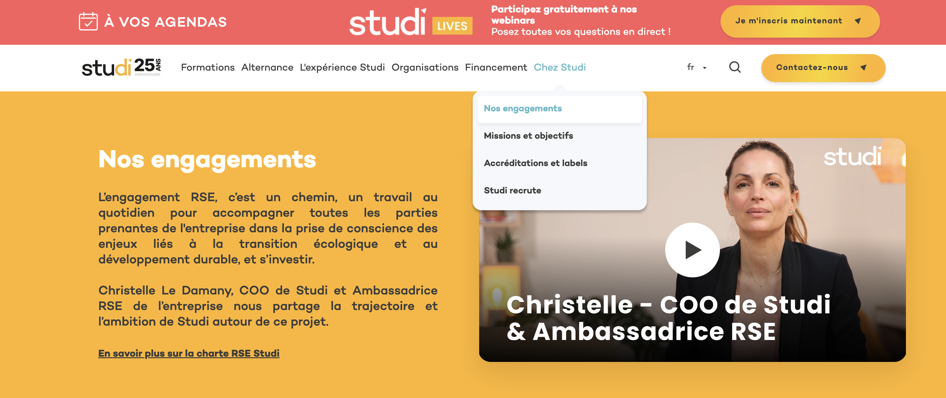 page nos engagements