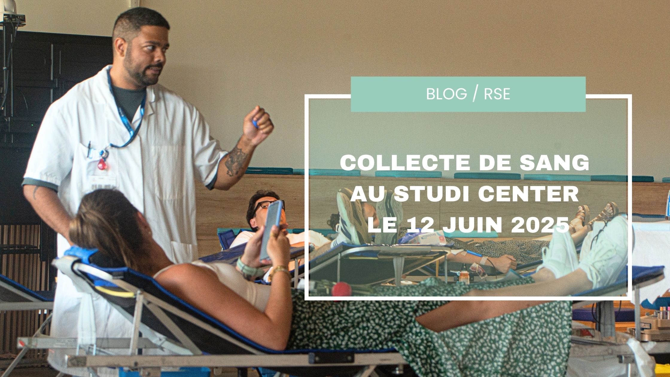 Collecte de sang au Studi Center le 12 juin 2025