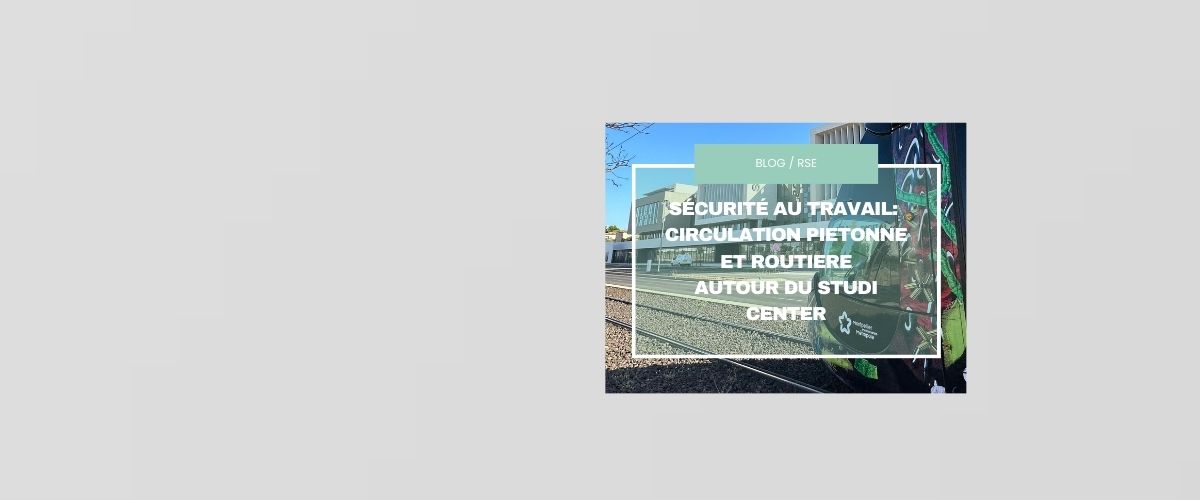 Circulation piétonne et routière autour du Studi Center