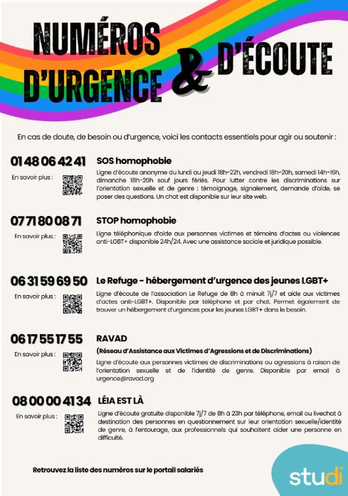 mois des fiertés studi stop homophobie
