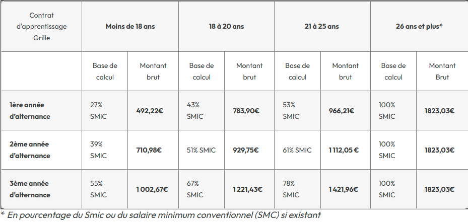 Grille de Salaire Alternance 2026