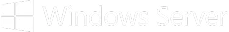 Windows server logo blanc